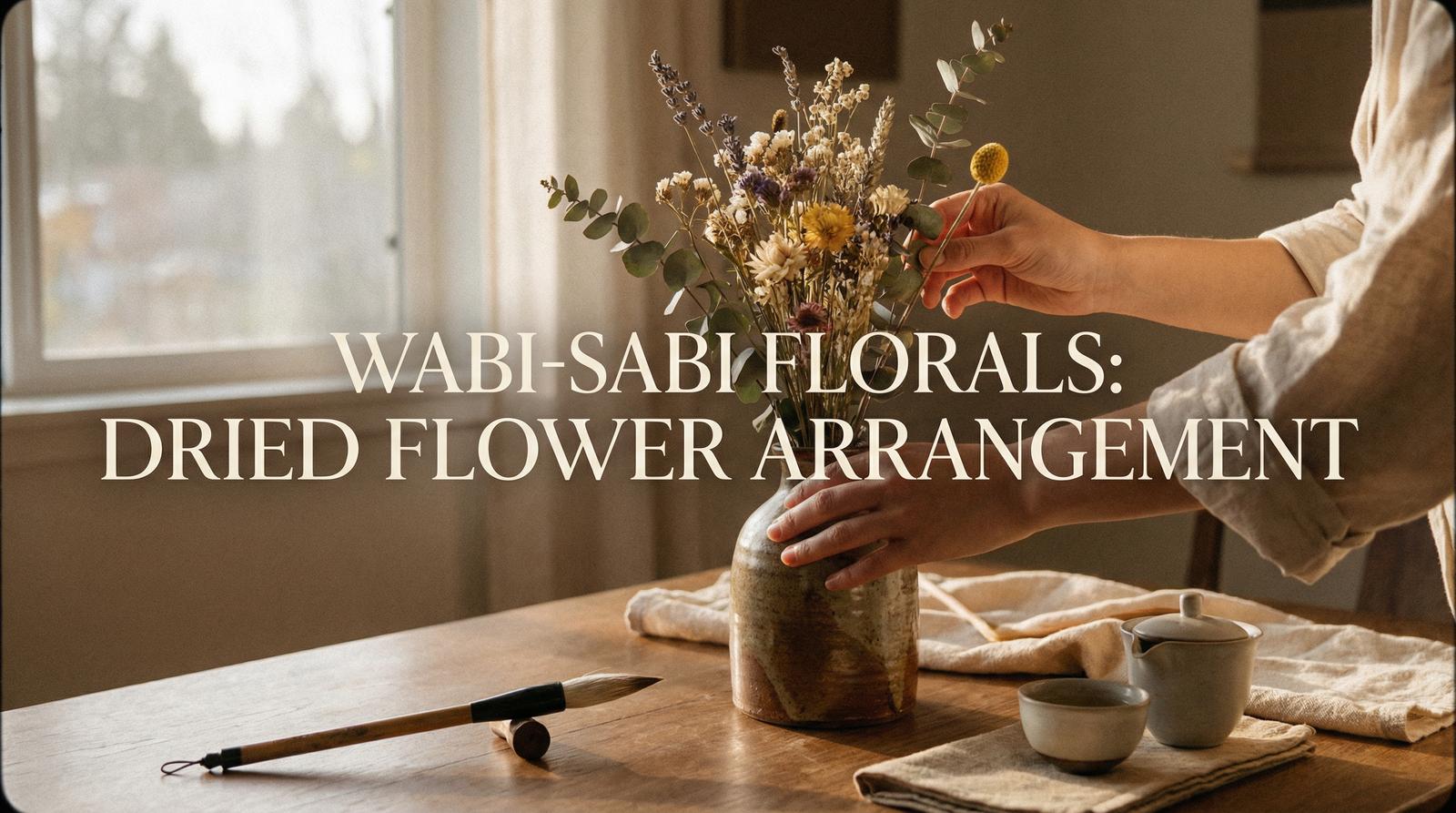 糖心Vlog生活技能视频 - 干花插花艺术视频演示教程